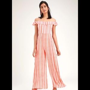 Lulu’s off shoulder jumpsuit